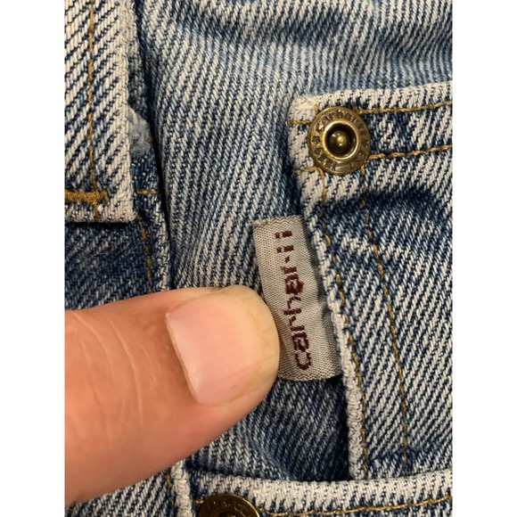Vintage Carhartt Relaxed Fit Blue Jeans 40x32 B460‎ Workwear Denim USA Made - Picture 4 of 9